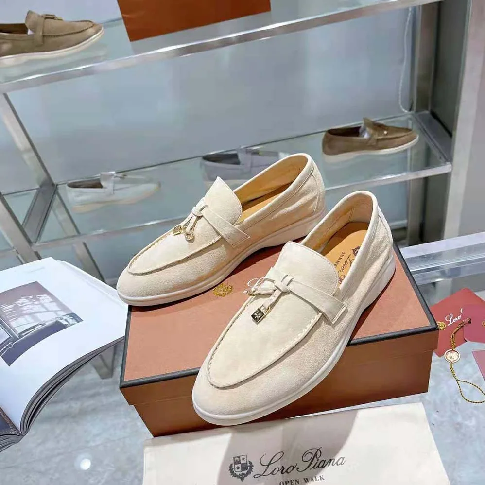 Loro Piana Summer Charms Walk Loafers for Unisex in Beige