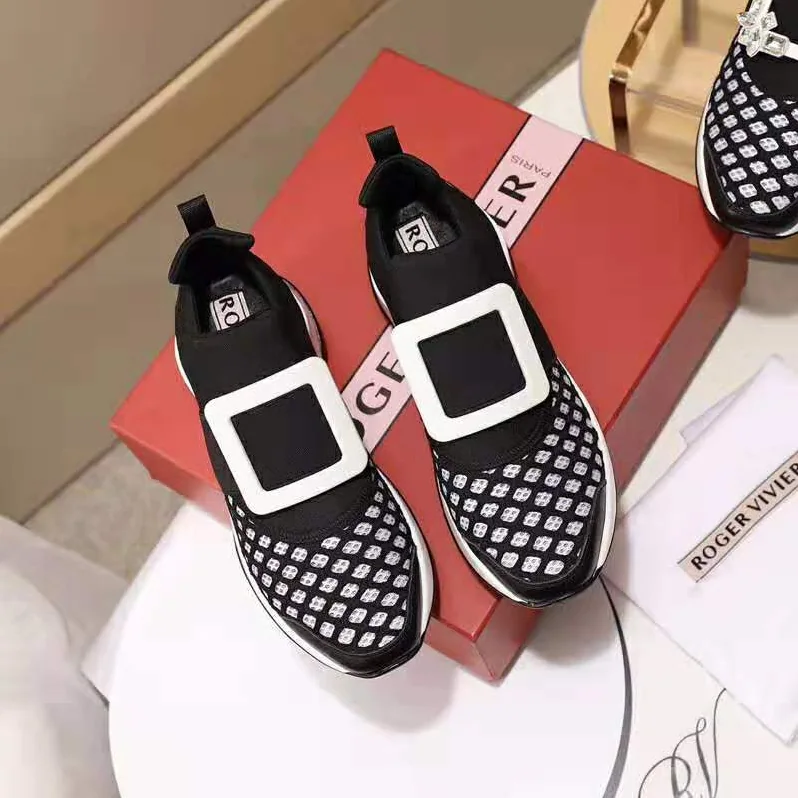 Roger Vivier Viv' Run Sneakers for Women in White Roger Vivier Viv' Run Sneakers for Women in White