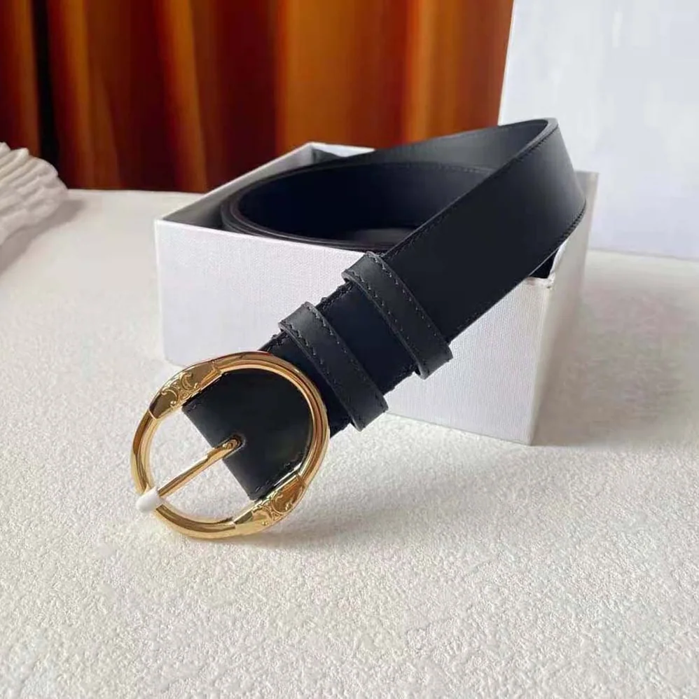 Celine Large Twin Triomphe Belt in Vintage Calfskin for Women