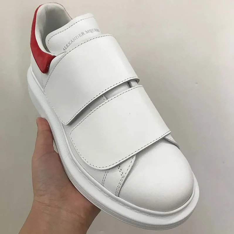 Alexander Mcqueen Oversized Sneaker with Double-Strap Shoes for Women in Red