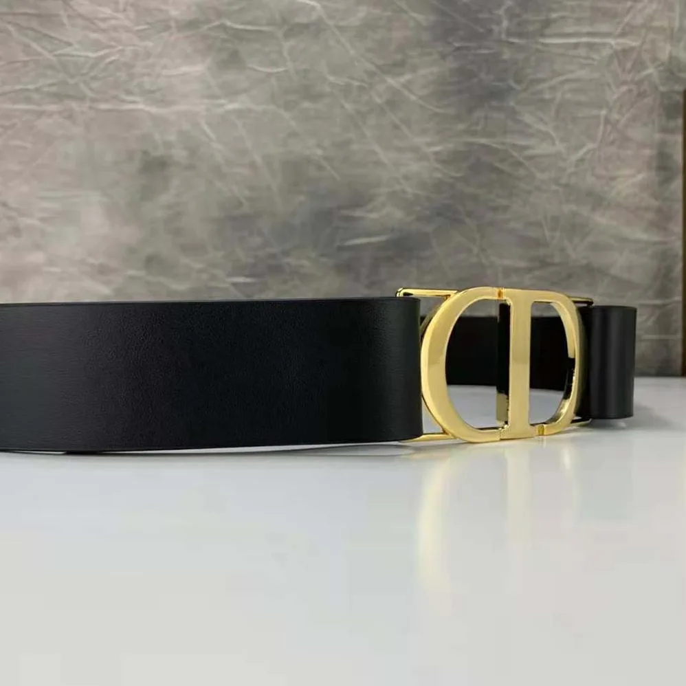 Dior 30 Montaigne Belt Black Smooth Calfskin, 40 MM for Women