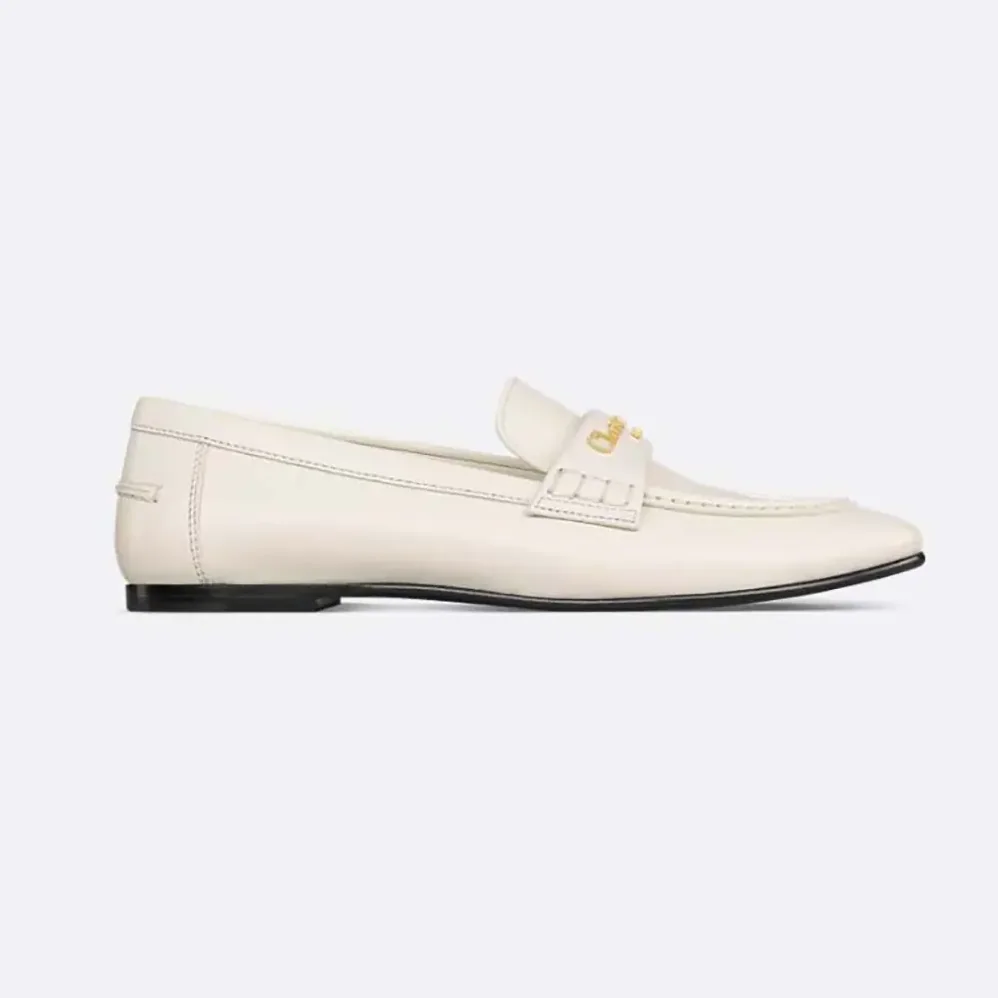 Dior Boy Loafer White Supple Calfskin for Women Dior Boy Loafer White Supple Calfskin for Women