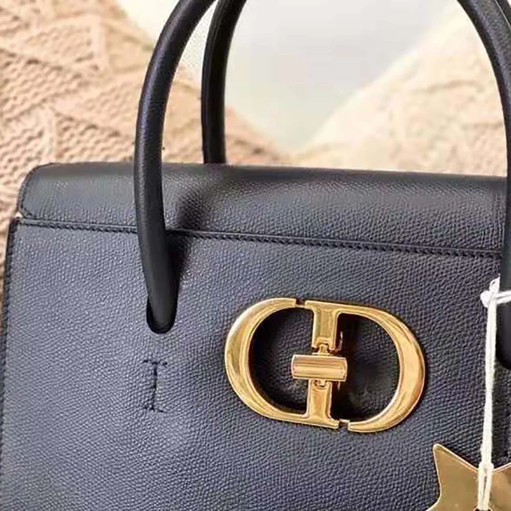 Dior Large ST Honore Tote Black Grained Calfskin for Women Dior Large ST Honore Tote Black Grained Calfskin for Women