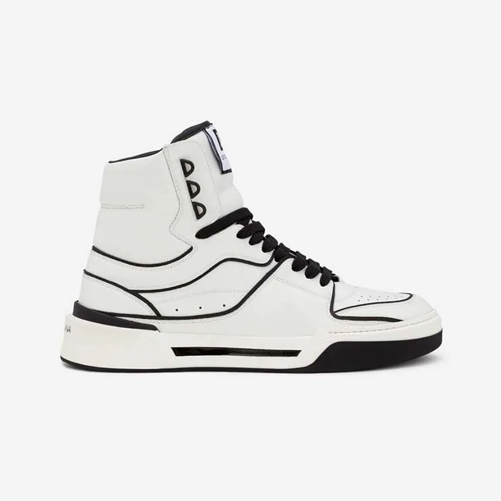 Dolce Gabbana D&G Calfskin Nappa New Roma Mid-Top Sneakers for Unisex in White Dolce Gabbana D&G Calfskin Nappa New Roma Mid-Top Sneakers for Unisex in White