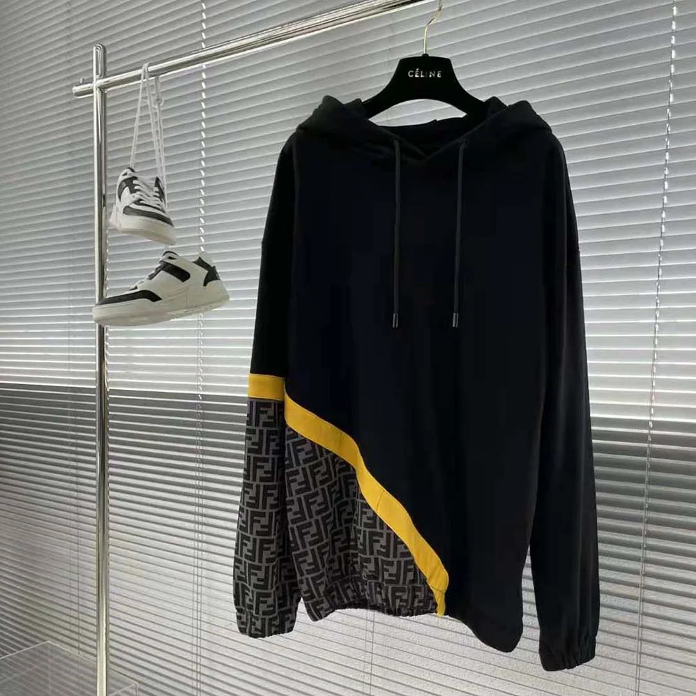 Fendi Black Jersey Sweatshirt-FAF681AN67F1KRX for Men