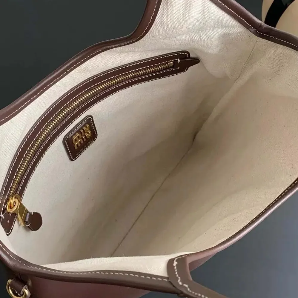 Miu Miu IVY Leather Bag-Chocolate 5BG231_2CRW_F0NBL_V_MLN for Women