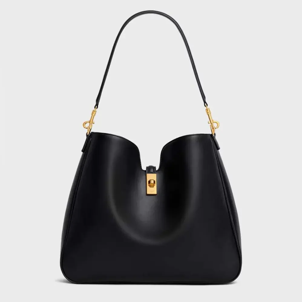 Celine Medium Camille 16 Soft Bag in Smooth Calfskin for Women in Black Celine Medium Camille 16 Soft Bag in Smooth Calfskin for Women in Black