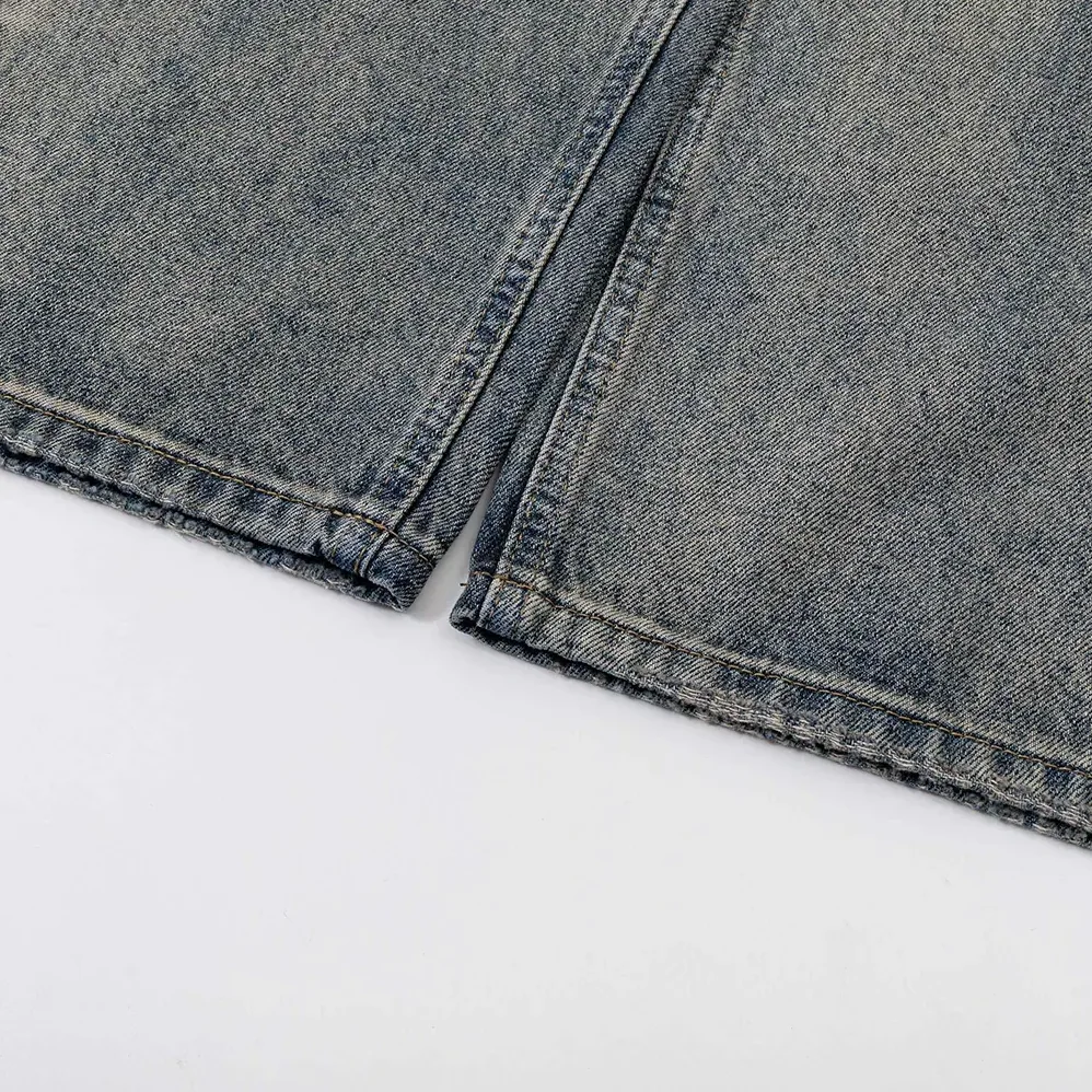 Balenciaga Relaxed Fit Pants in Blue Cotton Denim for Women Balenciaga Relaxed Fit Pants in Blue Cotton Denim for Women