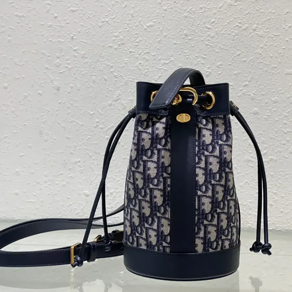 Dior Small Dior Backpack Blue Dior Oblique Jacquard for Women