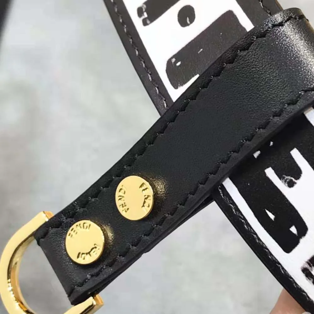 Fendi Multi-accessorized Fendi Belt with Key Ring and Clip for Women