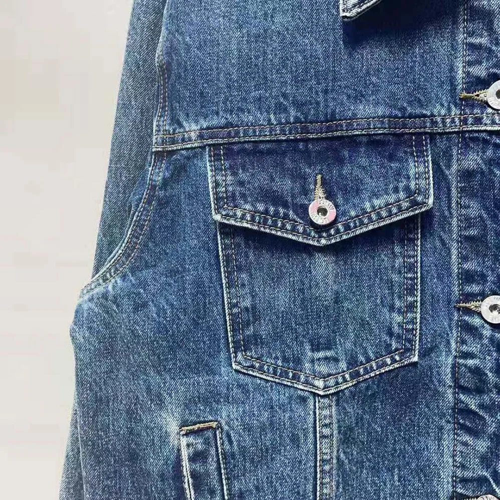 Loewe Anagram Jacket in Denim for Women Loewe Anagram Jacket in Denim for Women