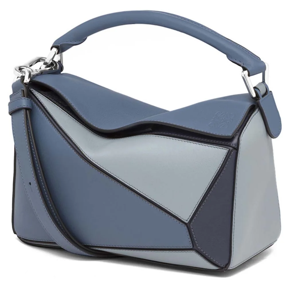 Loewe Puzzle Small Bag Varsity Blue Multitone for Women Loewe Puzzle Small Bag Varsity Blue Multitone for Women