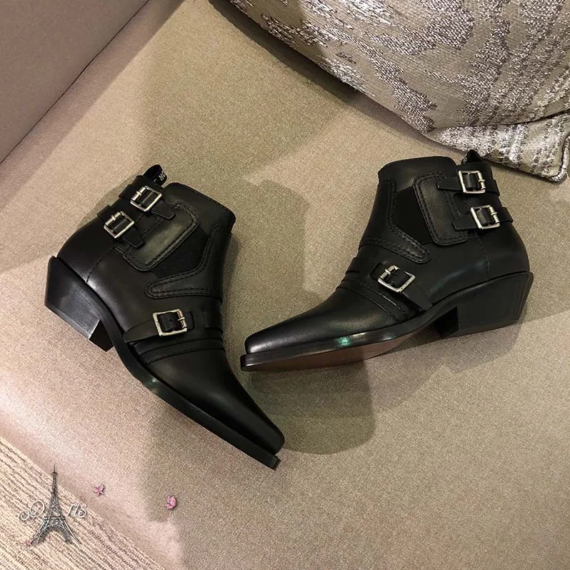 Dior Shoes Diorsaddle Calfskin Leather Ankle Boot 35mm Heel Hight for Women in Black