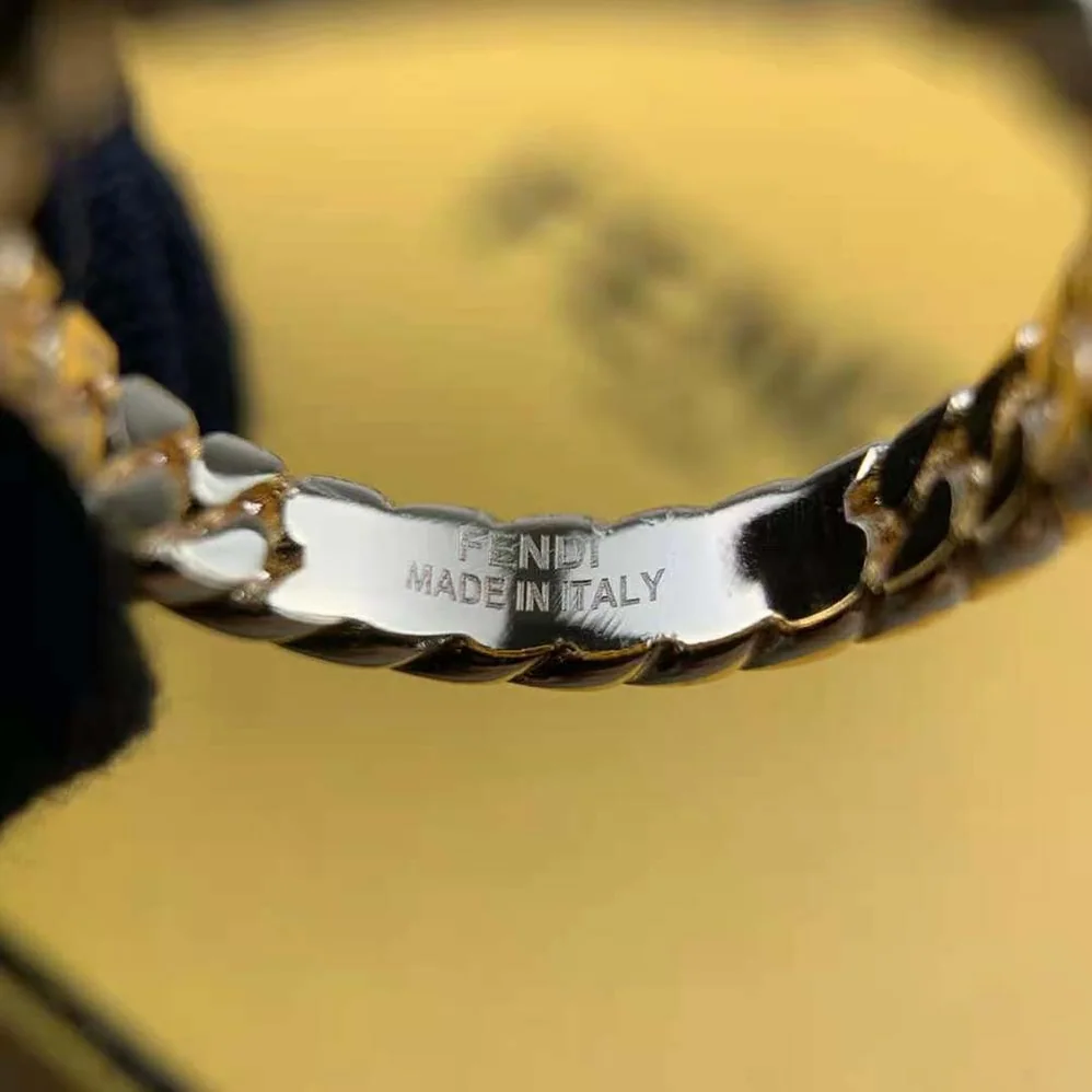Fendi Baguette Ring-Colored Ring for Women in Gold