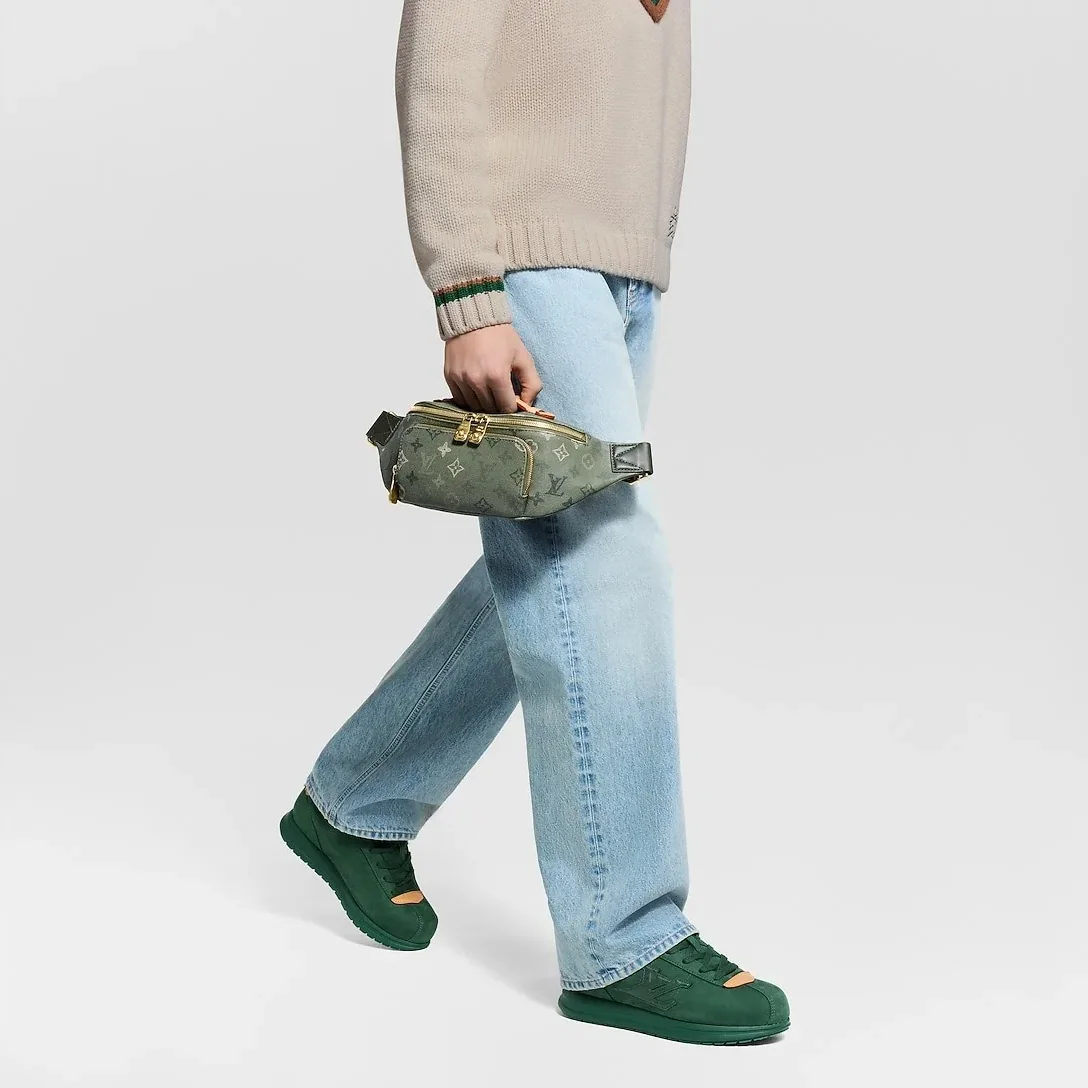 Louis Vuitton Rush Bumbag in Khaki Gold Hardware