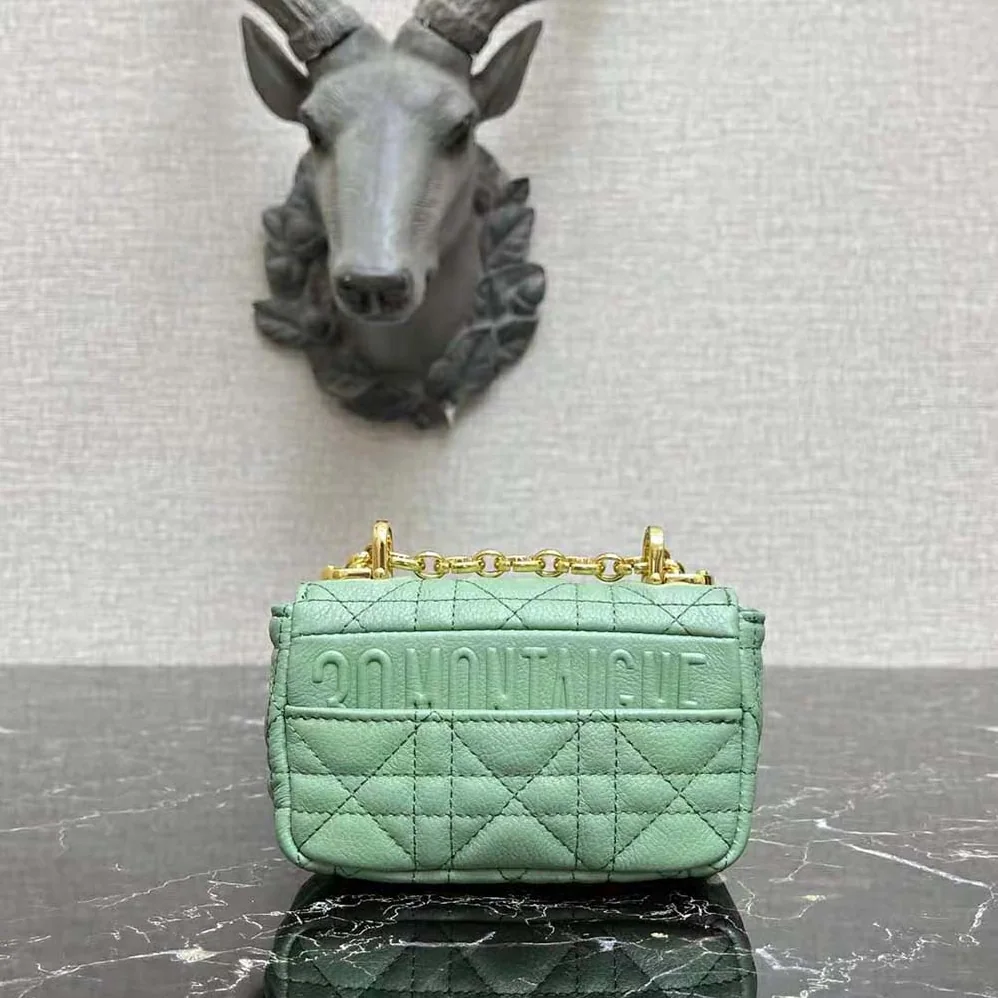Dior Micro Dior Caro Bag Cloud Blue Supple Cannage Calfskin for Women