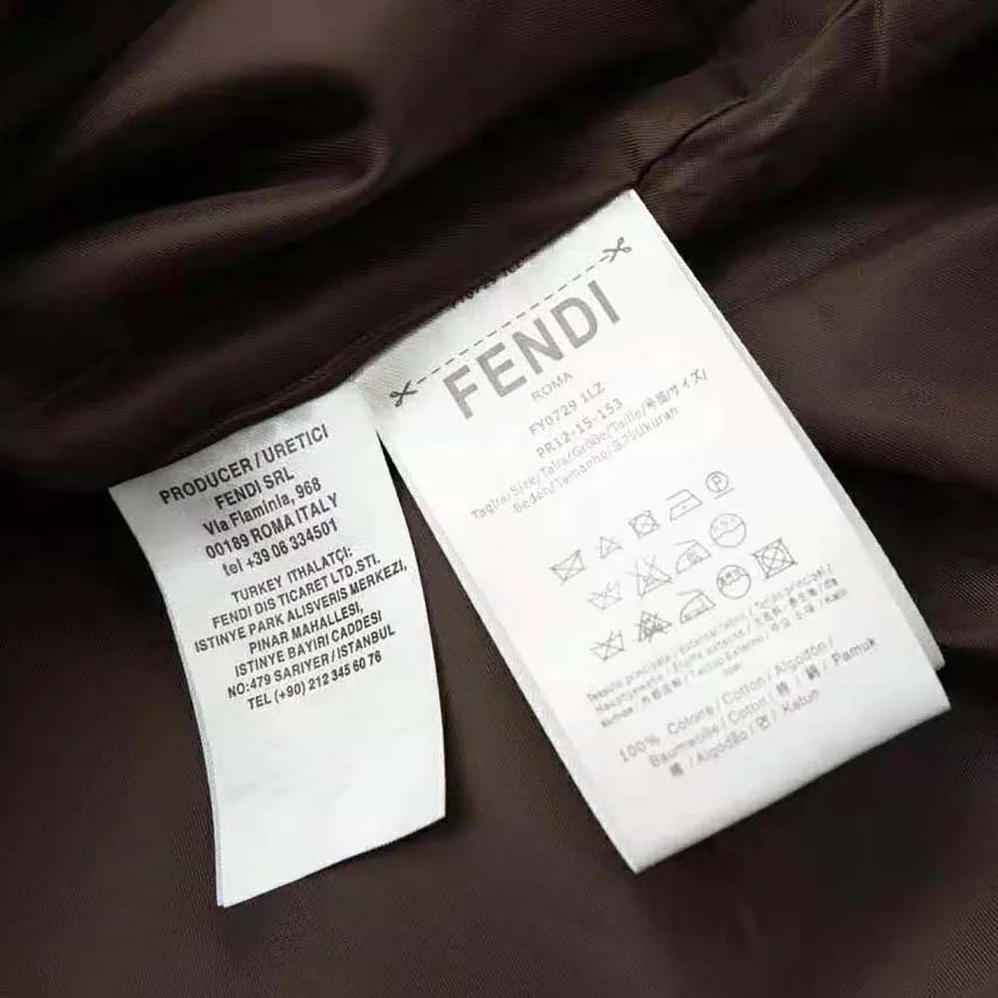 Fendi Blouson Brown Fabric Jacket for Men