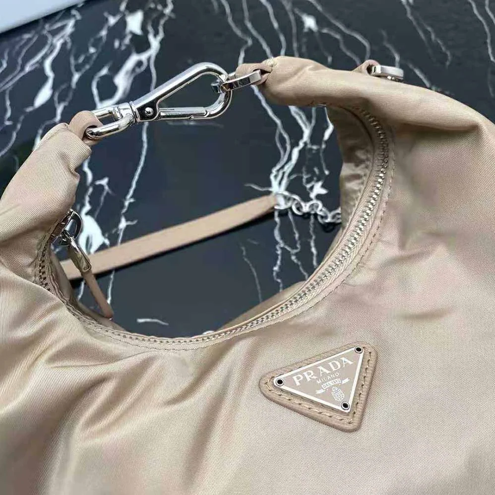 Prada Re-Edition 2006 Nylon Bag for Women in Sandy