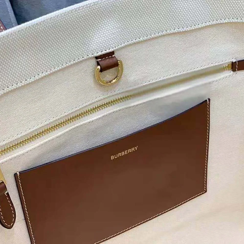 Burberry Medium Freya Tote for Women in Beige Burberry Medium Freya Tote for Women in Beige