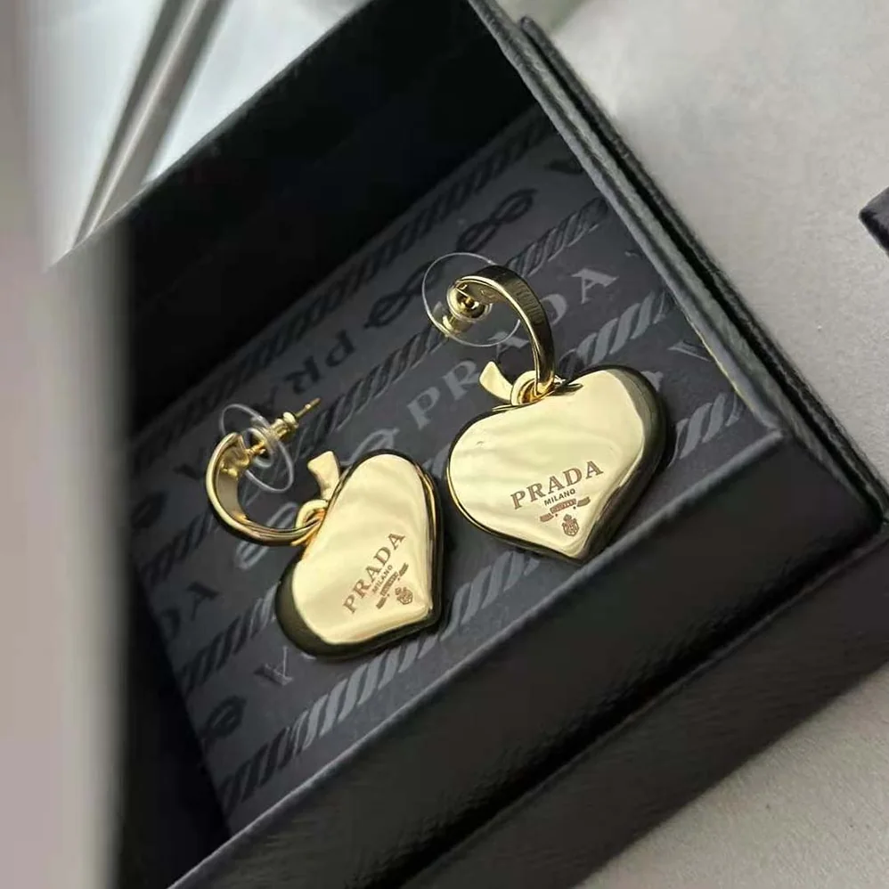 Prada Eternal Gold Small Drop Earrings in Yellow Gold for Women