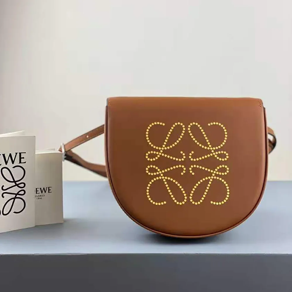 Loewe Heel Bag in Soft Calfskin for Women in Brown Loewe Heel Bag in Soft Calfskin for Women in Brown