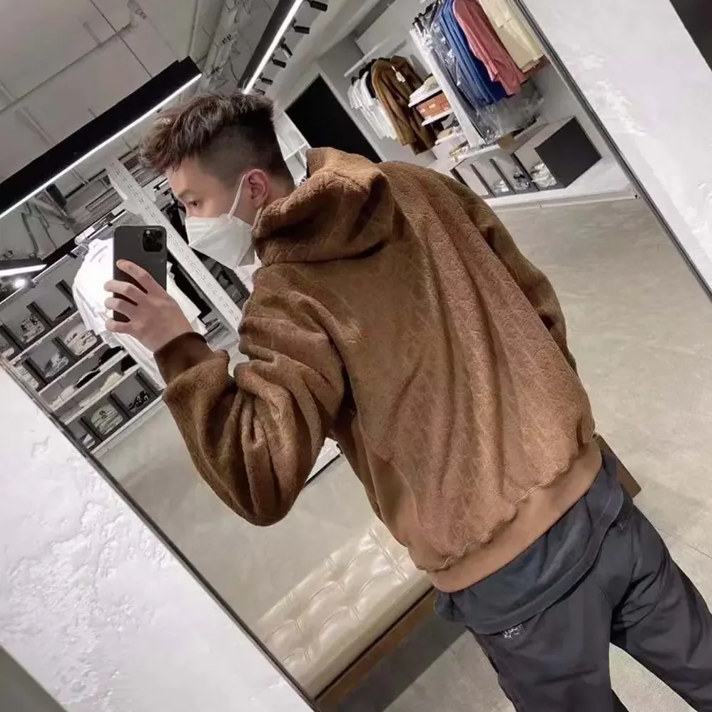 Dior Oblique Relaxed-Fit Hooded Sweatshirt Brown Terry Cotton Jacquard for Men