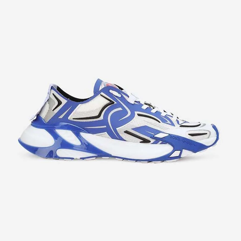 Dolce Gabbana D&G Mesh Fast Sneakers for Men in Blue Dolce Gabbana D&G Mesh Fast Sneakers for Men in Blue