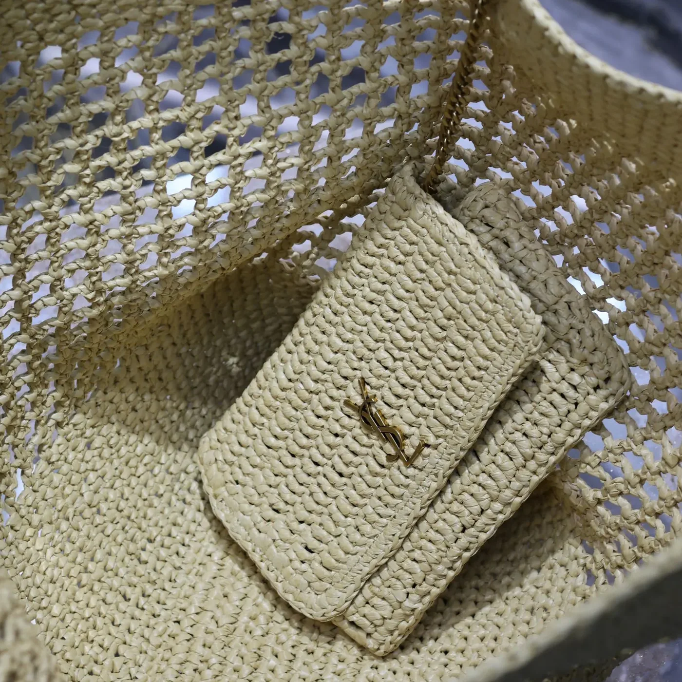 Saint Laurent YSL Icare in Raffia for Women Saint Laurent YSL Icare in Raffia for Women