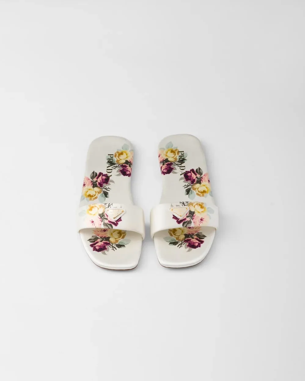 Prada Printed Satin Slides White 1XX355_3LPE_F0627_F_D005