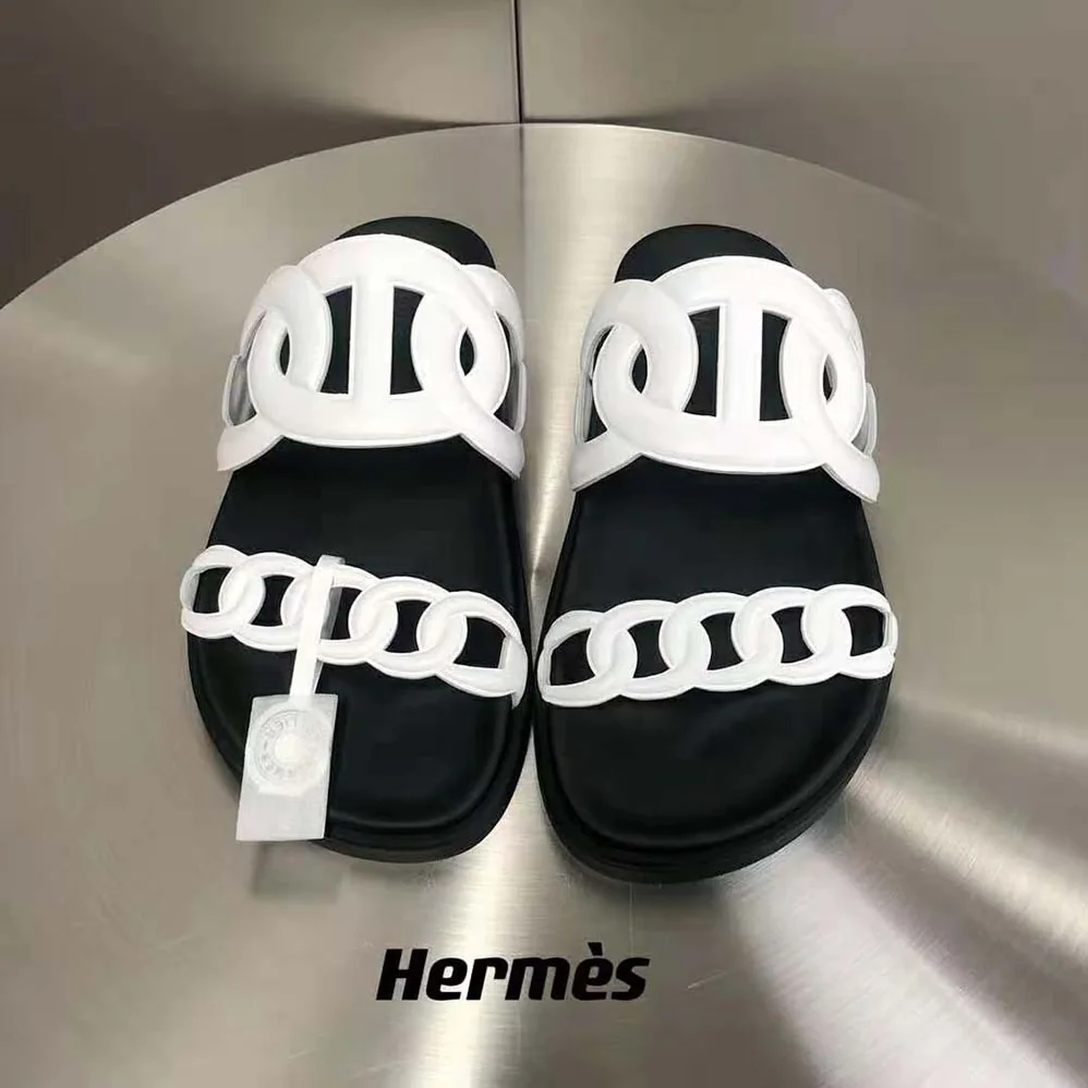 Hermes Extra Sandal in Nappa Leather for Women in White