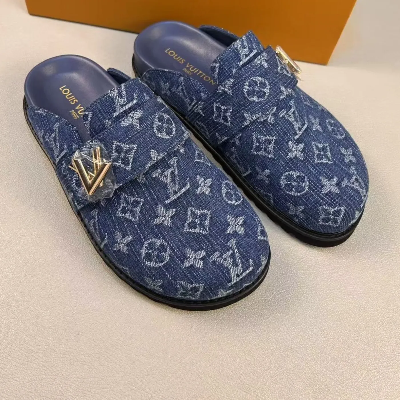 Louis Vuitton LV Cosy Comfort Mule Blue 1AGVOO