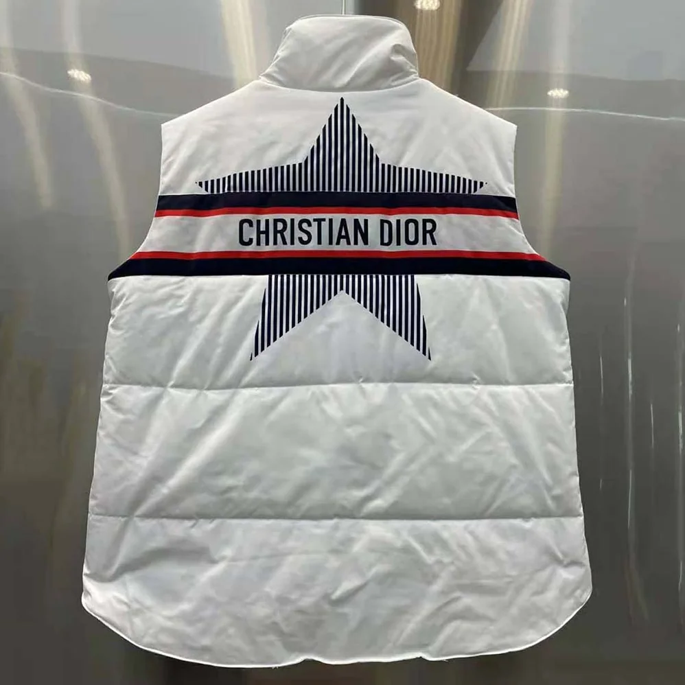 Dior Dioralps Sleeveless Down Jacket for Women in White
