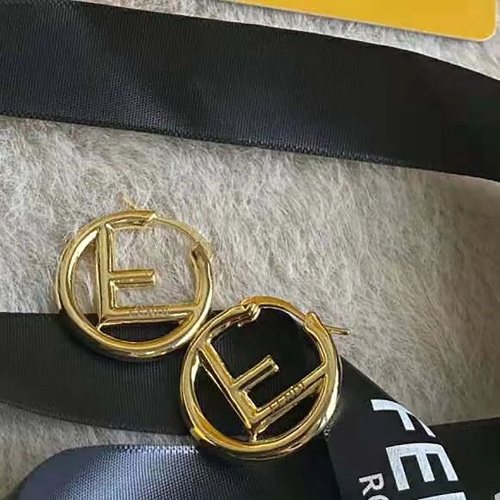 Fendi F Is Fendi Earrings Gold for Women in Colored Fendi F Is Fendi Earrings Gold for Women in Colored
