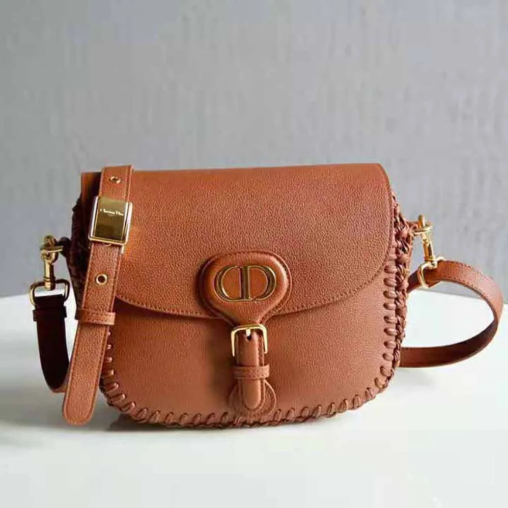 Dior Medium Dior Bobby Bag Grained Calfskin with Whipstitched Seams for Women in Brown Dior Medium Dior Bobby Bag Grained Calfskin with Whipstitched Seams for Women in Brown
