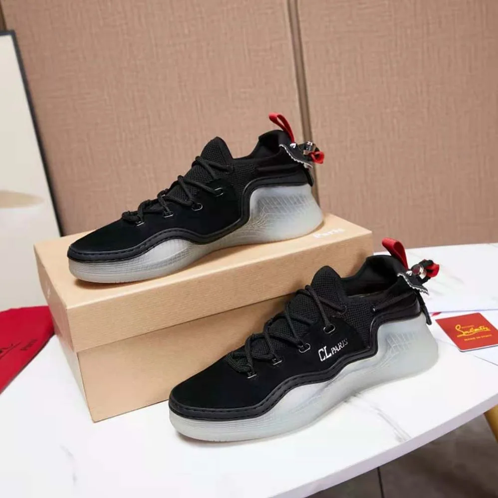 Christian Louboutin Arpoador Donna in Suede Leather for Women in Black
