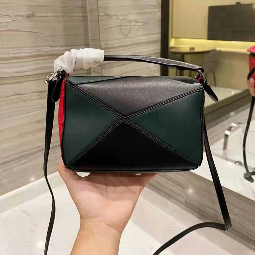 Loewe Watermelon Mini Puzzle Bag in Classic Calfskin for Women Loewe Watermelon Mini Puzzle Bag in Classic Calfskin for Women