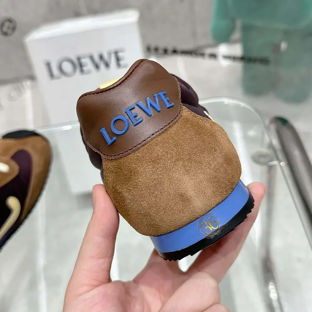 Loewe Ballet Runner 2.0 in Nylon and Calfskin for Unisex in Brown