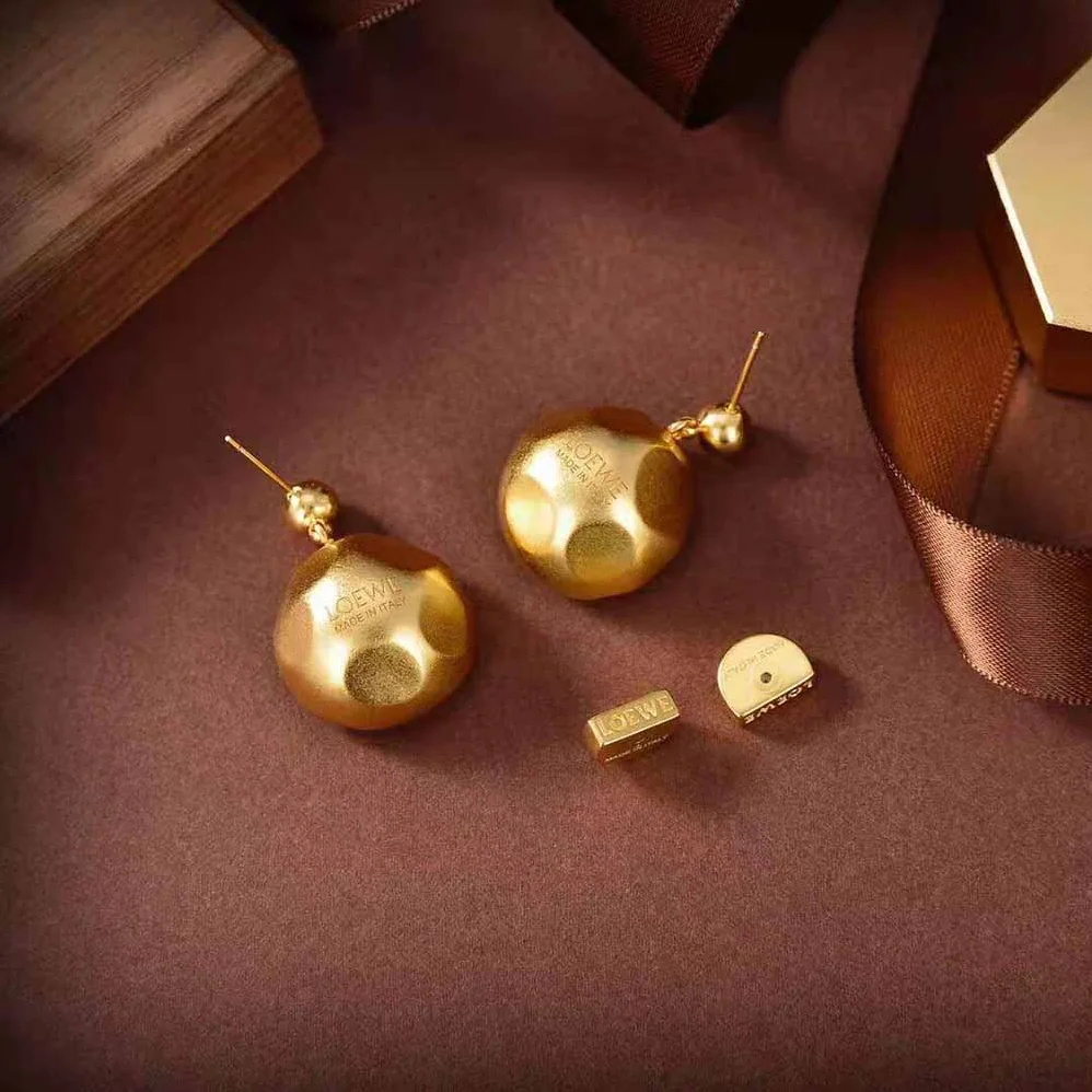 Loewe Sphere Earrings in Crystal and Metal for Women Loewe Sphere Earrings in Crystal and Metal for Women
