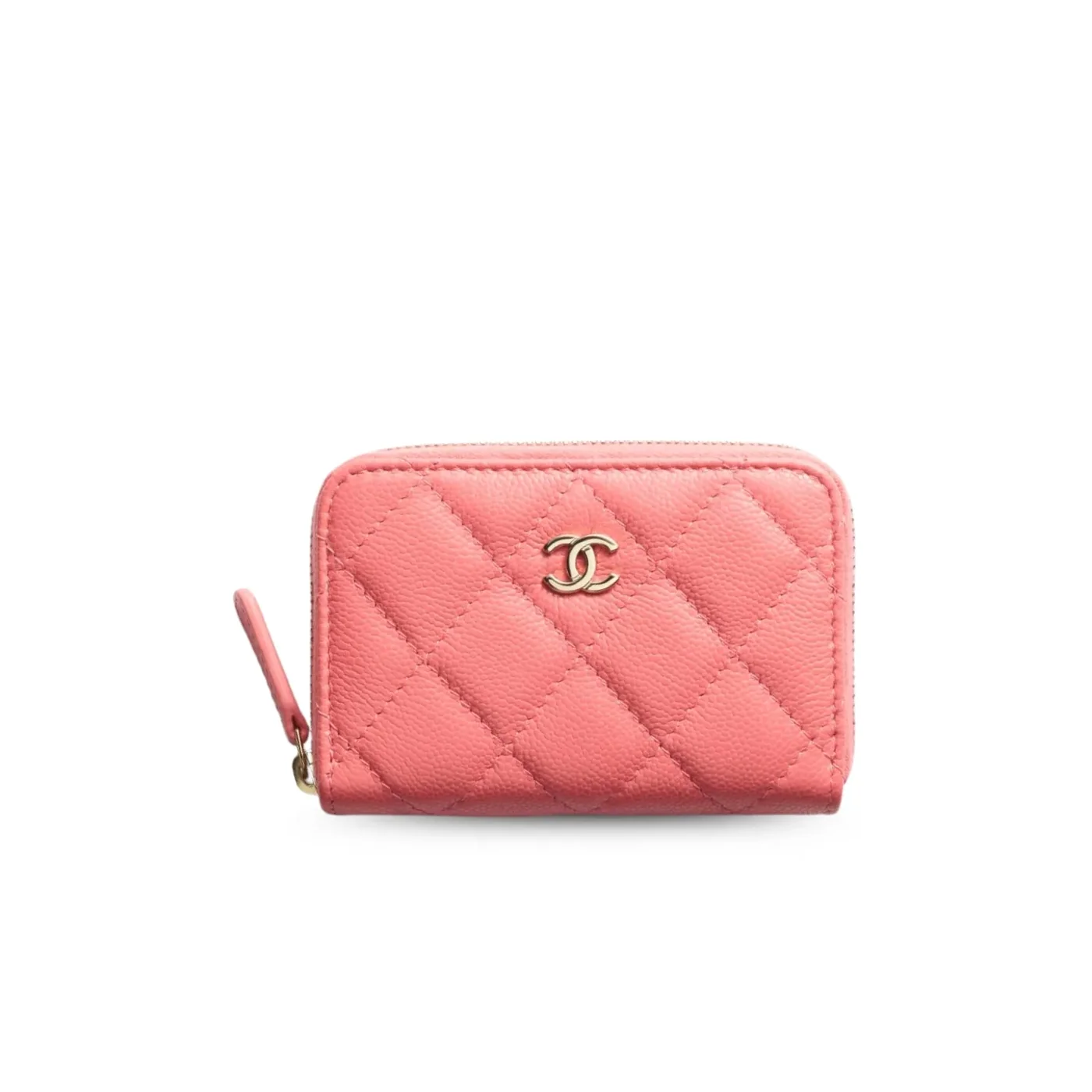 Chanel Classic Zipped Coin Purse Pink /