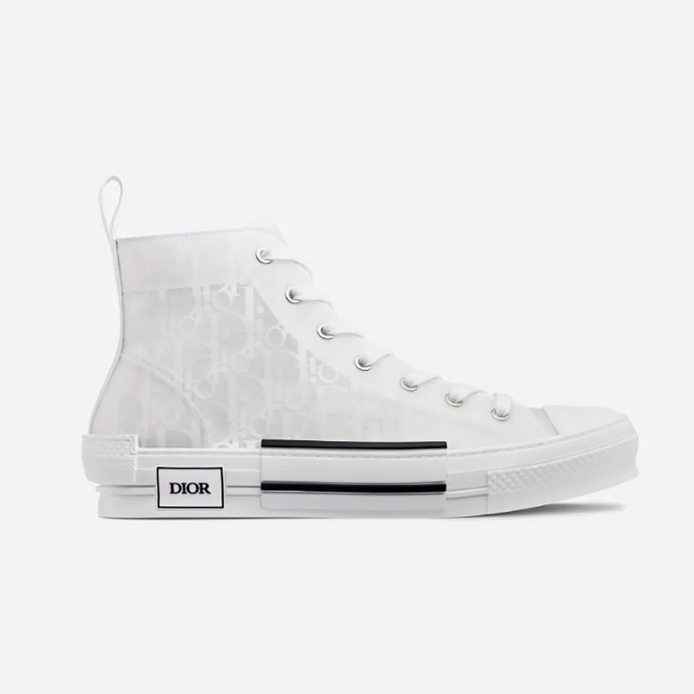 Dior B23 High-Top Sneaker White Dior Oblique Canvas for Men