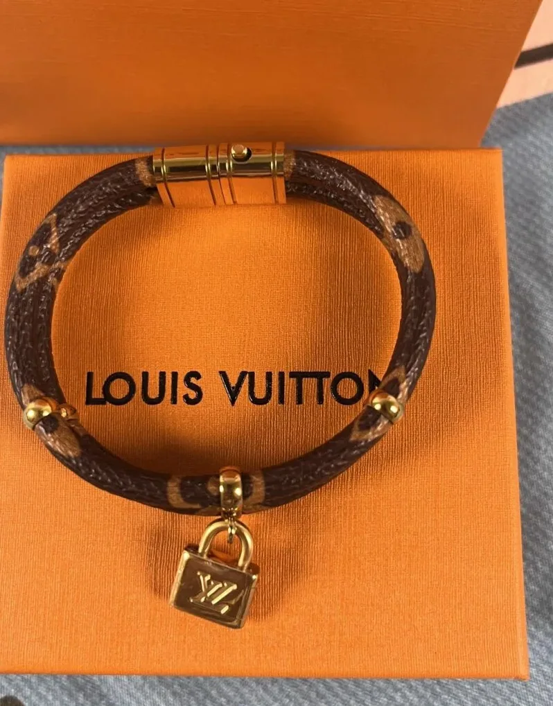 Louis Vuitton Double Bracelet Brown Louis Vuitton Double Bracelet Brown
