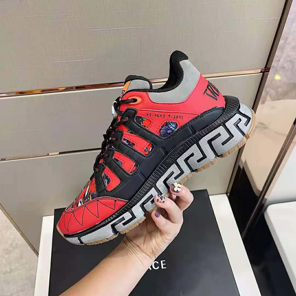 Versace Trigreca Coveted Sneaker Family for Women in Red Versace Trigreca Coveted Sneaker Family for Women in Red