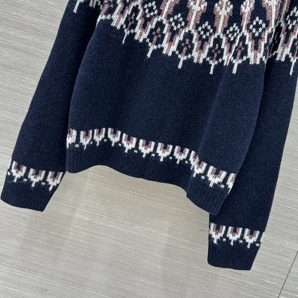 Loewe Sweater in Wool Blend for Men in Navy