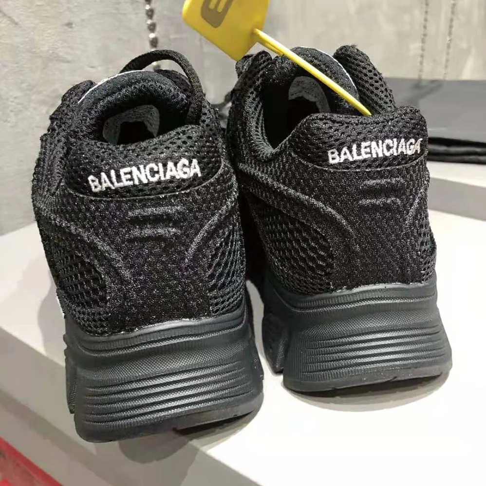 Balenciaga Phantom Sneaker in Black Monocolor Fabric and Mesh for Unisex
