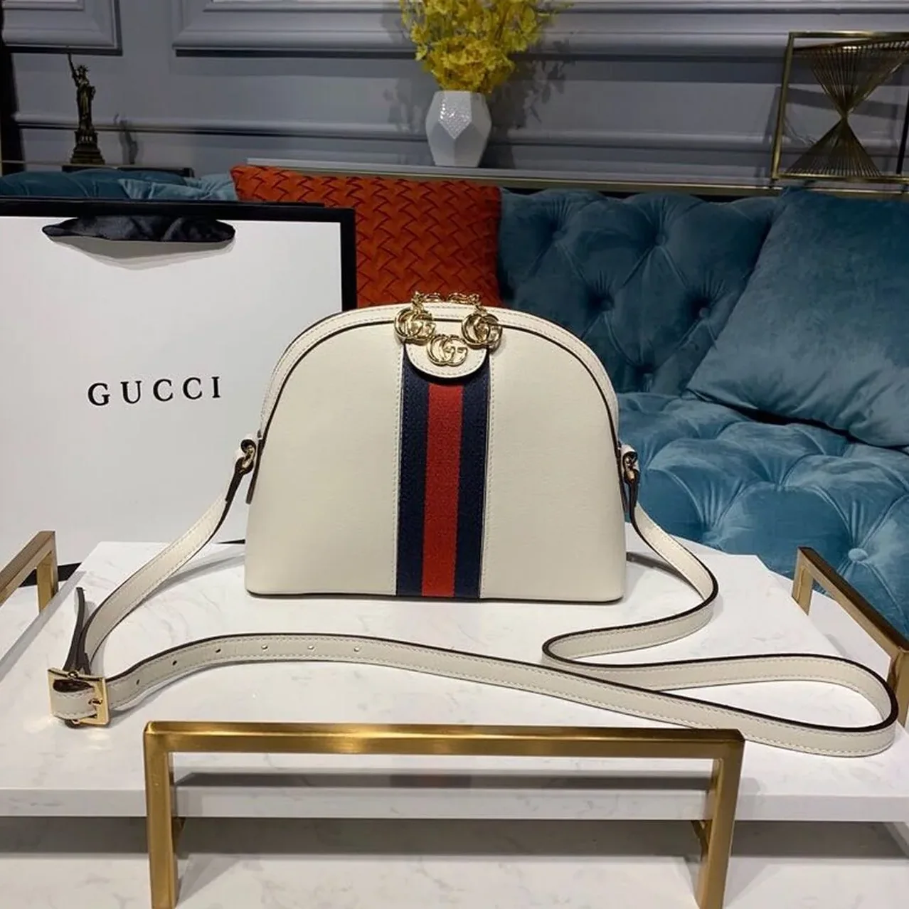 Gucci Ophidia Shoulder Bag White / Gucci Ophidia Shoulder Bag White /