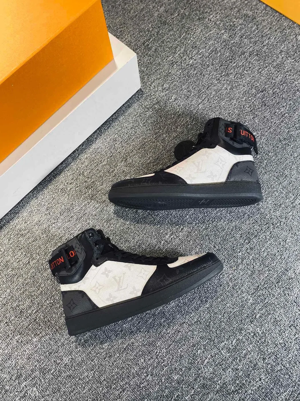 Louis Vuitton Rivoli Sneaker Boots Black And White Louis Vuitton Rivoli Sneaker Boots Black And White