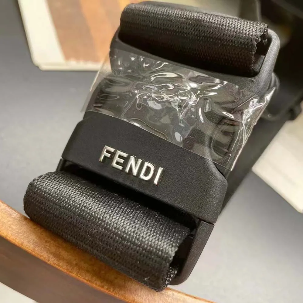 Fendi Baguette Black Calf Leather Bag for Men