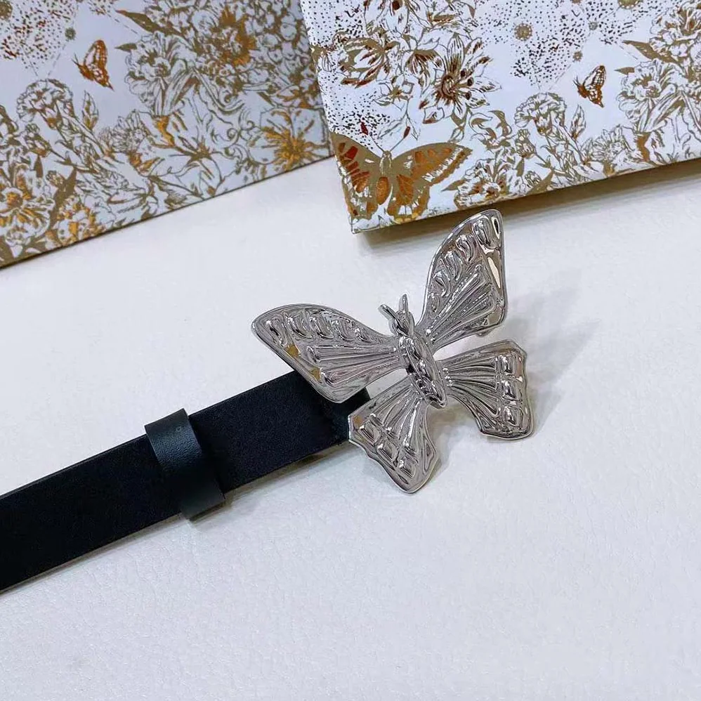 Dior Métamorphose Belt Black Ultrasmooth Calfskin 20 MM for Women in Silver