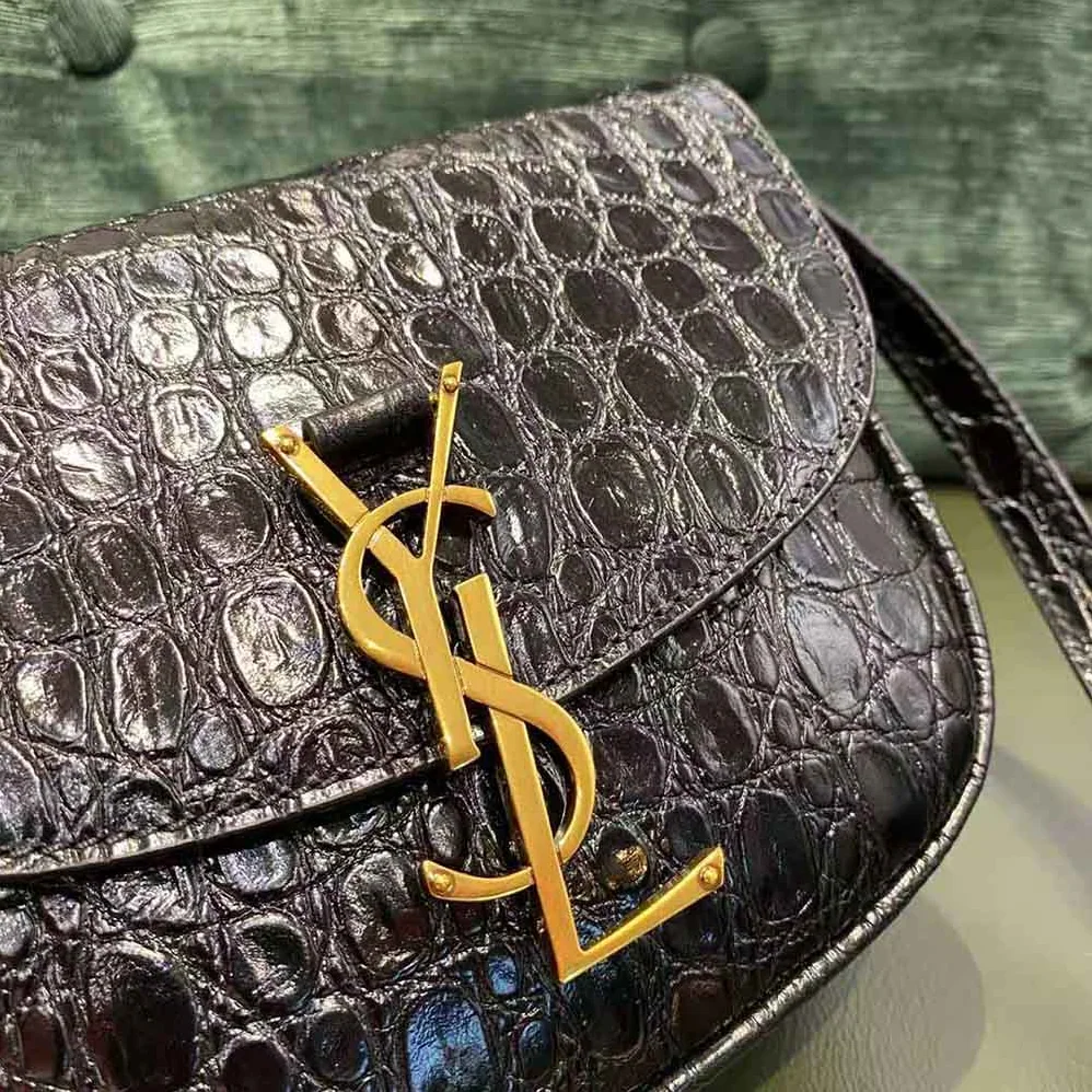 Saint Laurent YSL Kaia Small Satchel in Crocodile for Women in Embossed Leather Saint Laurent YSL Kaia Small Satchel in Crocodile for Women in Embossed Leather