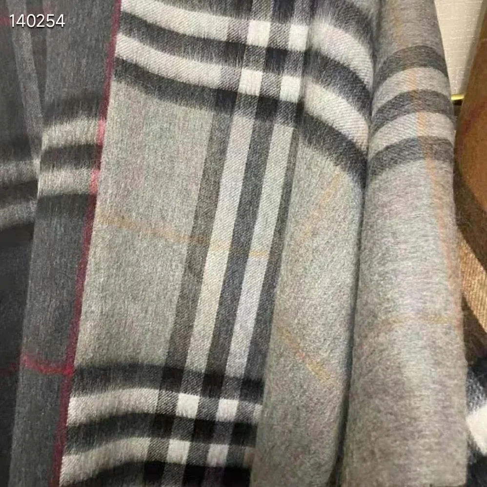 Burberry Contrast Check Wool Cashmere Jacquard Cape for Women